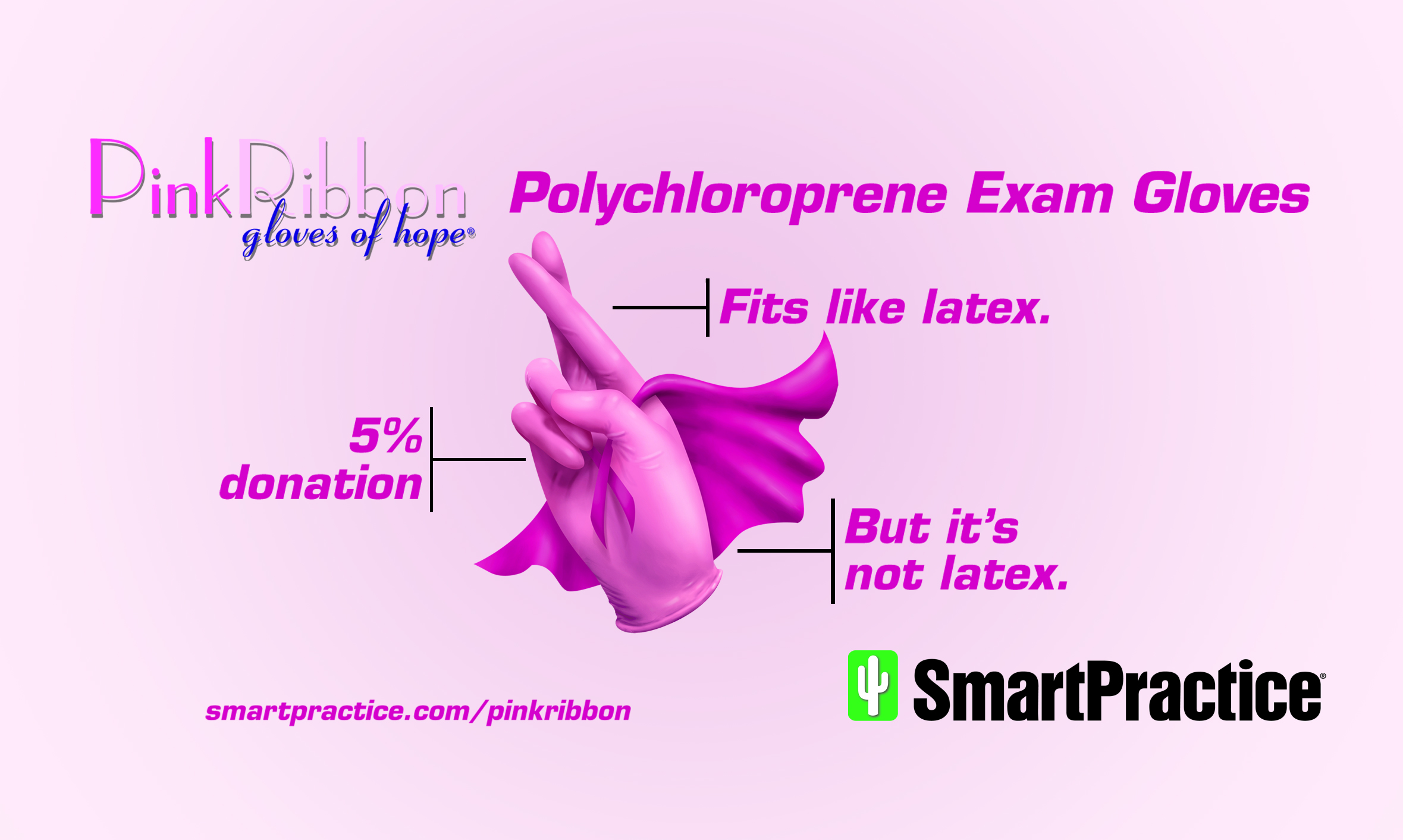 Pink Ribbon Exam Gloves & Dental Supplies