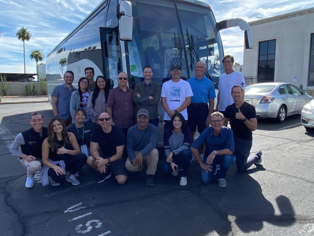 SP employees off to hike the Grand Canyon